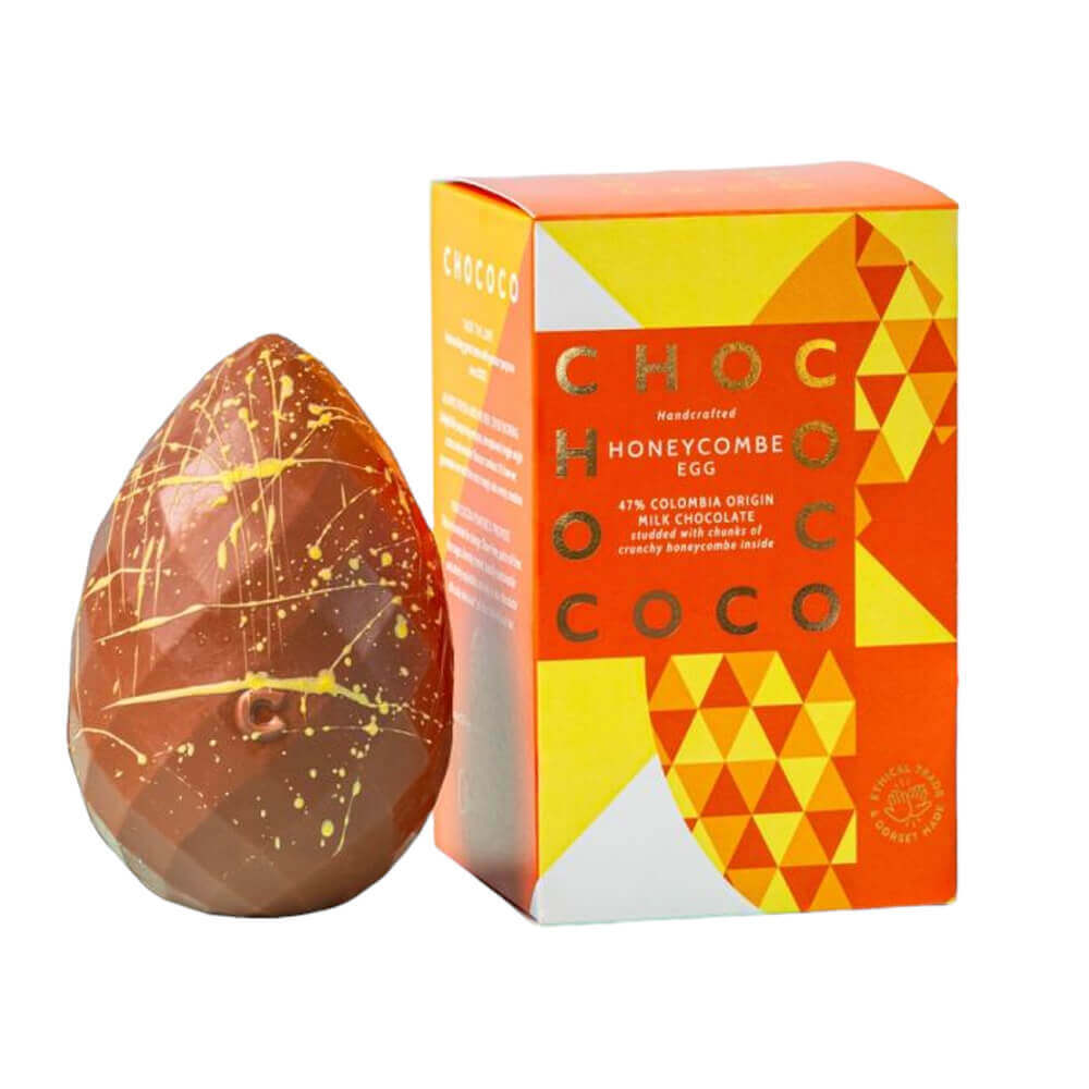 Chococo Honeycombe Studded Milk Chocolate Easter Egg 175g